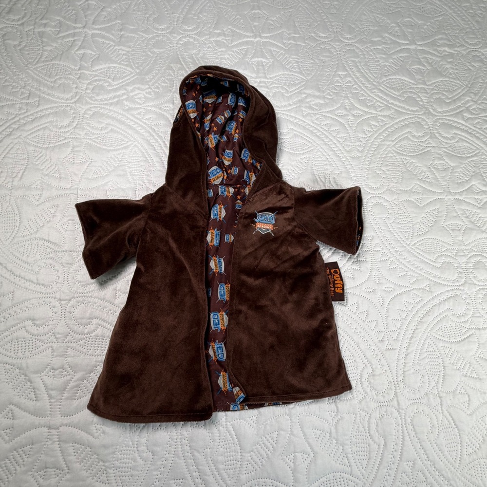 Disney Duffy the Bear Star Wars Jedi Training Academy Robe Brown Plush Costume